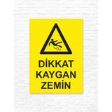 Dijidepo Dikkat Kaygan Zemin Uyarı Levhası - 70X100 CM - 5MM DEKOTA