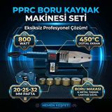 Dijital 800 Watt 450 Derece Pprc Boru Kaynak Makinesi 20 25 32 Uçlu Makaslı Set Metal Taşıma Çantası