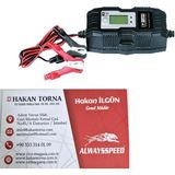 Dijital Akü Şarj Cihazı 6V-1.2 Ah-14 Ah