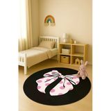 Dijital Baskı Kurdele Desenli Kaymaz Taban Çocuk Ve Genç Odası Halısı H0348 Renkli 140 X 140
