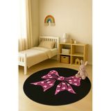 Dijital Baskı Kurdele Desenli Kaymaz Taban Çocuk Ve Genç Odası Halısı H0349 Renkli 100 X 100