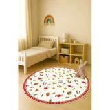 Dijital Baskı Noel Desenli Kaymaz Taban Çocuk Ve Genç Odası Halısı H0341 Renkli 160 X 160