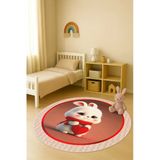 Dijital Baskı Tavşan Desenli Kaymaz Taban Çocuk Ve Genç Odası Halısı H0371 Renkli 100 X 100