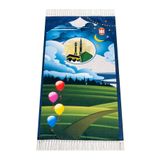 Dijital Baskılı Çocuk Seccadesi - Balonlu Kabeli - 44 X 78 cm