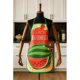 Dijital Baskılı Su Sıvı Geçirmez Leke Tutmaz Mutfak Önlüğü Watermelon