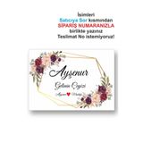 Dijital Baskılı Ürünler Gelin Çeyiz Koli Etiket- A4 (21x30 Cm)---10 Adet