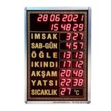 Dijital Cami Saati 40x60 Cm Gold Kumandalı