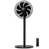 Dijital Ekranlı Ayaklı Vantilatör, 60W Yüksek Güçlü Motorlu 7 Pervaneli Soğutucu Fan, 16 İnç Çaplı Kontrol Panelli, Uzaktan Kumandalı Uyku Zamanlayıcılı Sessiz Ev Ofis Yatak Odası İçin Vantilatör
