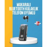 Dijital Ekranlı Hızlı Şarjlı Bluetooth 5.2 Makaralı Kulaklık