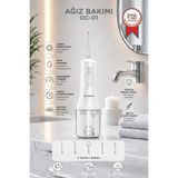 Dijital Ekranlı Şarjlı Ağız Duşu 4 Modlu Taşınabilir Ağız Bakım Cihazı Oc01 Beyaz