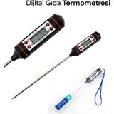 Dijital Gıda Termometresi, Sıcaklık Ölçüm Cihazı, Güvenli ve Hassas Kullanım - Seçenek 1