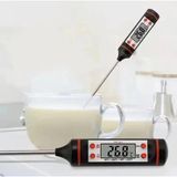 Dijital Gida Termometresi - Yogurt Süt Su Mama Et ve Yiyecek Sicaklik Yemek Isi Ölçer Paslanmaz - Siyah