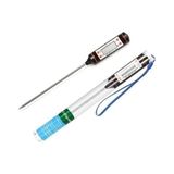 Dijital Gıda ve Et Termometresi - LCD Ekranlı Hızlı Ölçüm Saplama Termometre - Mutfak, Barbek - Çok Renkli