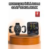 Dijital Göstergeli Bluetooth Kulaklık Ve Bildirim Görebilen Akıllı Saat Alarm Ve Titreşim Mir54411002