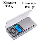 Dijital Hassas Elektronik Kuyumcu Cep Terazisi Tartı 500 gr / 0.1 gr (5224)