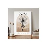 Dijital HD Baskı Kanvas Tablo Oğlak Burcu Kanvas Tablo Zodiac Burç Duvar Tablosu