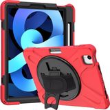 Dijital İndirim iPad Air 13 2024 Uyumlu Defender Standlı Zırhlı Silikon Tablet Kılıfı (Kırmızı)