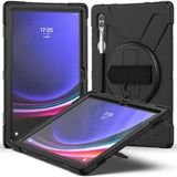 Dijital İndirim Samsung Galaxy Tab S9 Plus / S8 Plus 12.4 Inc Uyumlu Defender Standlı Zırhlı Silikon Tablet Kılıfı (Siyah)