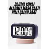 Dijital Işıklı Alarmlı Çalışma Masası Ekran Pilli Çalar Saat Mir82991182