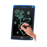 Dijital Kalemli Çizim Yazı Tahtası Not Yazma Eğitim Tableti Writing Tablet 8,5 Inç Mavi mavi