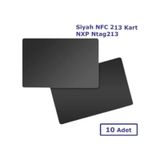 Dijital Kartvizit için Siyah NFC 213 Kart NXP Ntag213 10 Adet