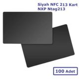 Dijital Kartvizit için Siyah NFC 213 Kart NXP Ntag213 [100 adet]