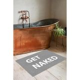 Dijital Kaymaz Yıkanabilir Gri 8031 Bath Modern Banyo Paspası Banyo Halısı Klozet Takımı