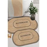 Dijital Kaymaz Yıkanabilir Jüt Görünümlü Bath Modern Banyo Klozet Takımı
