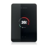Dijital Kontrol Paneline Sahip Bosch CT200 Easy Control Siyah Kablosuz Oda Termostatı