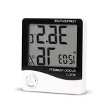Dijital Lcd Sıcaklık Ve Nem Ölçer, Masa Alarmı İle Higrometre