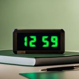 Dijital Led Duvar Ve Masa Saati - Yeşil Kasa Ölçüsü: 16x40 Cm