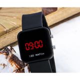 Dijital Led Watch Ekran Kare Sportif Çocuk Yetişkin Kol Saati St-