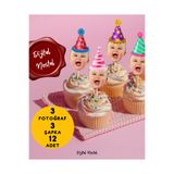Dijital Nostal Kişiye Özel Cupcake Pasta Dekor Süslemesi 12 Adet Doğum Günü I Bride I Bekarlığa Veda I Etkinlik Süs