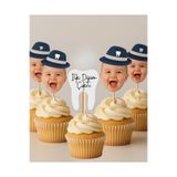 Dijital Nostal Kişiye Özel İlk Dişim Çıktı Temalı 10 Adet Cupcake Pasta Süsü I Doğum Günü I Kutlama