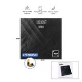 Dijital - Pilli Banyo Baskül Terazi Tartı Lcd Ekran - Sıcaklık Gösterge 180Kg/50Gr 28X28cm Sbs-4452 (5433)