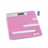 Dijital - Pilli Renkli Cam Banyo Baskül Terazi Tarti Lcd Ekran 180Kg/50Gr 26X26cm İ11-024 (5047)