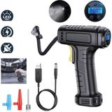 Dijital Şarjlı Kablosuz Taşınabilir Lastik Hava Pompası Kompresörü 120PSİ Işıklı
