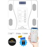 Dijital Tartı, Cam Yüzey, Bluetooth, Vücut Kitle Endeksi ve Kilo Ölçer, Şık Tasarım - Ahşap - Bej - Siyah
