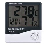 Dijital Termometre Sıcaklık Ve Nem Ölçer Masa Saati Alarm