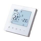 Dijital termostat oda termostatı, LED ekran, dokunmatik ekran, termostat regülatörü, kazan ısıtması için haftalık programlanabilir sıcaklık regülatörü, yerden ısıtma (beyaz, kazan ısıtıcısı 3A)