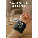 Dijital Türkçe Bilekten Tansiyon Ölçme Aleti Otomatik Tansiyon Ölçer Renkli Akıllı Lcd Sesli Uyarı