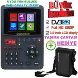 Dijital Uydu Yön Bulucu 3.5'' Inç Ekranlı Görüntülü (Canlı Yayın Izleme-Şarjlı-Taşıma Çantalı)