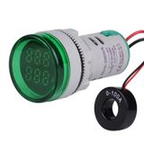 Dijital VoLTmetre - Ampermetre Ac 50-500V 0-100A - Yeşil