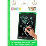 #Dijitalçizimtableti Lcd Grafik Çizim Not Yazma Dijital Çocuk Yazı Tahtası Hafif Taşınabilir Model Resim Akıllı Tablet 8