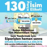 Dijitalist Baskı Okul Etiketi Kalem Defter Etiketi Süngerbob Özel Isim Yazılabilen Etiket - 130 Adet