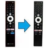 Dijitsu Mikrofonlu Google Smart Tv Kumandası- Resimde Sağdaki Gönderilir