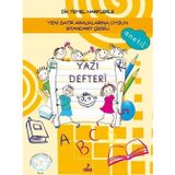 Dik Temel Harflerle Yeni Satır Aralıklarına Uygun Standart Çizgili Yazı Defteri