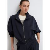Dik Yaka Antrasit İnce Ceket Loose Fit/Bol Rahat Kesim 1211507-900