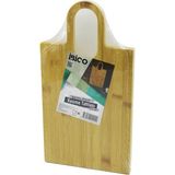 Dikdörtgen Ahşap Bambu Kesim Panosu 22X38CM Oval Kulplu - Açık Beyaz - Gri - Seçenek 1
