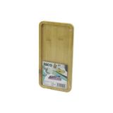 Dikdörtgen Ahşap Bambu Yağdanlık Altlık Mini Tepsi 12 x 23.4 x 0.8cm (4604)
